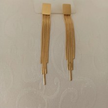 Kadın Gold Salıntı Küpe