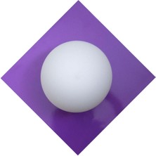 D-Light Kare Aplik Eflatun