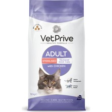 Vet Prive Sterilsed Chicken Kısırlaştırılmış Tavuklu Kedi Maması 10 kg