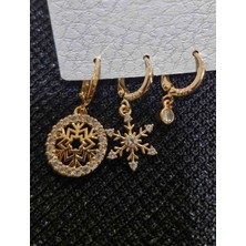 Kadın Gold Kartaneleri Küpe