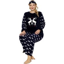 Büyük Beden Kadın Polar Peluş Pijama Takımı