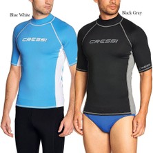 Cressi Man Kısa Kollu Siyah-Gri Rash Guard Xsmall