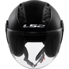 Ls2 Aırflow 2 Parlak  Siyah Yarım Kask