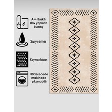 Zeria Home Kaymaz Taban Yıkanabilir 2 Parça Banyo Paspas Seti