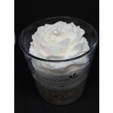 Meltt Candle Gold Detaylı Şakayık Tasarım Jel Mum