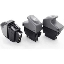 Srk Cam Kaldırma Anahtarları 26202 Clio Kangoo Megane Iı Cam Düğmesi 5 Fişli Gri