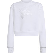 adidas AIX9330 Adidas Jg Glm Crew &amp;ccedil;ocuk Sweatshirt Beyaz