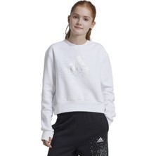 adidas AIX9330 Adidas Jg Glm Crew &amp;ccedil;ocuk Sweatshirt Beyaz