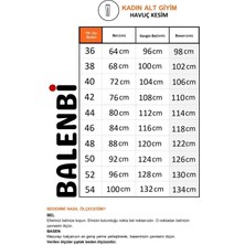 Balenbi Havuç Paça Yüksek Bel Likralı Dokuma Kadın Pantolon 1005