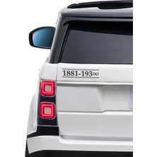 Artikel Atatürk -4 Araç Sticker 21X29 Cm, Oto Sticker, Araba Sticker