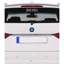 Artikel Beyaz Atatürk -4 Araç Sticker 21X29 Cm, Oto Sticker, Araba Sticker