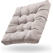 60 x 60 Yer Minderi & Palet Minderi Puf Minder Yıkanabilir 60X60X10 Gri Gri Düz