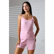 Dies Fitilli Ip Askılı Şortlu Takım 21789 Pembe