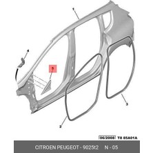 Peugeot 3008 (2011 - 2015) Direk Köşe Üçgen Bakaliti Sol (9025.T2)