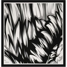 Bursa İpek Siyah Nilsu Desen Twill Ipek Eşarp