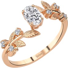 Sirius Pırlanta Oval Kesim Pırlanta Taşlı Düş Bahçesi Yüzük 0417R0342