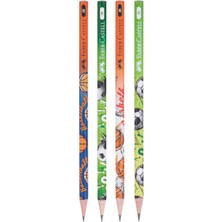 Faber-Castell Spor Desenli 2b Kurşun Kalem 4 Adet 16881