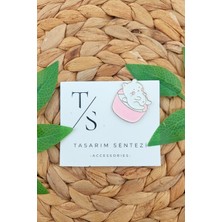 Tasarım Sentezi Rozet Metal Broş Yaka Okul Çantası Kıyafet Şapka Aksesuar Sevimli Tatli Kedi Cat Rosette