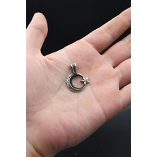 Prestige Gümüş Kolye Ucu 925 Ayar Gümüş Ay Yıldızlı (Ayyıldızlı) Kral Zincir Desenli 901179