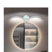 Fer Avize Diana Modern Tasarım Beyaz Renk Gün Işığı Ledli Banyo - Mutfak - Salon Led Duvar Aplik