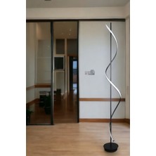 Fer Avize Violet Modern Tasarım Siyah Renk Gün Işığı Ledli Salon - Yatak Odası Led Lambader