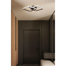 Fer Avize Enisa Modern Tasarım Kahverengi Salon - Mutfak - Hol Beyaz Led 2 Li Avize