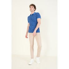 Erkek 5 Cep Slim Fit Kot Pantolon Bej