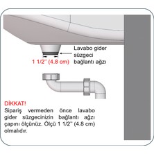 Dallmer Yer Kazandıran Lavabo Sifonu ve Evye Sifonu, 1 1/2'' Süzgeçsiz, Lavabo Dolabında ve Çekmecesinde Evye Altında Duvara Bitişik Montajlı Koku Önleyici S Sistemi Çamaşır Bulaşık Makinesi Giderli