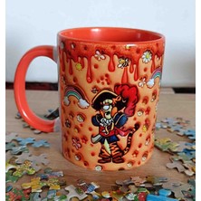 Mugs And Love Winnie The Pooh Tiger 3D Baskı Büyük Boy Kupa