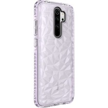kilifone - Xiaomi Redmi Note 8 Pro - Kılıf Koruyucu Prizmatik Görünümlü Buzz Kapak - Mor - T18870