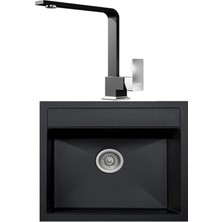 Real Stone K004 Olympos Siyah Eviye-Göksu L Siyah Eviye Bataryası