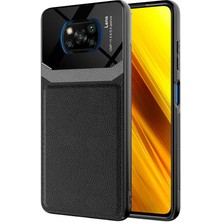 Kilifone - Xiaomi Poco X3 / Poco X3 Nfc / Poco X3 Pro - Kılıf ​deri Görünümlü Parlak Mika Tasarımlı Emiks Kapak