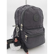 Hem Sırt Hem Göğüs Genç Spor Çanta Küçük Boy Gri