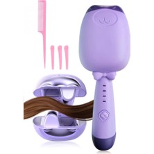 DEMPOWER Kedi Figürlü Seramik Saç Şekillendirici Mor Dpps