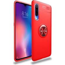 Kilifone - Xiaomi Mi A3 - Kılıf Yüzüklü Auto Focus Ravel Karbon Silikon Kapak