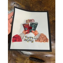 Boncuk  Işleme Tasarım 3 Boyutlu Arma Dikiş Aplike 22X20 cm