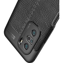 Kilifone - Xiaomi Mi 11i - Kılıf Deri Görünümlü Auto Focus Karbon Niss Silikon Kapak