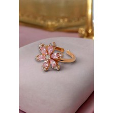 925 Ayar Gümüş Lotus Çiçeği Ayarlanabilir Yüzük (Özel Kutulu)