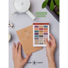 Else Craft Ekose Sticker - Ek-12 - Ajanda Planlayıcı Bullet Journal Için Uygundur