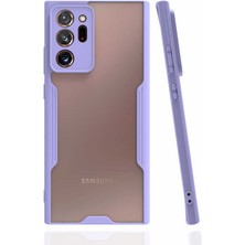 Kilifone - Galaxy Note 20 Ultra - Kılıf Kenarı Renkli Arkası Şeffaf Parfe Kapak