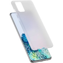 noktaks - Samsung Galaxy S20 - Kılıf 1.Kalite Mat Ultra İnce PP Kapak - Beyaz - T12026