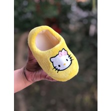 Sevimli Kedi Figürlü Kışlık Babet Panduf Ev Botu Ev Ayakkabısı Kreş Ayakkabısı