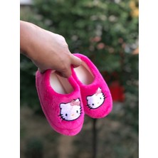 Sevimli Kedi Figürlü Kışlık Babet Panduf Ev Botu Ev Ayakkabısı Kreş Ayakkabısı