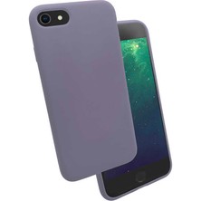 noktaks - Apple iPhone SE 2022 - Kılıf Soft Prüzsüz Renkli Silk Silikon - Lacivert