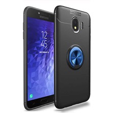 Kilifone - Galaxy J4 - Kılıf Yüzüklü Auto Focus Ravel Karbon Silikon Kapak