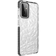 kilifone - Samsung Galaxy A72 - Kılıf Koruyucu Prizmatik Görünümlü Buzz Kapak - Siyah - T18878