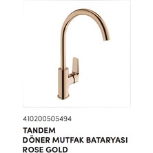 Tandem Döner Mutfak Bataryası Rose Gold(Bronz)