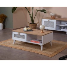 Vow Home Living Calvin Beyaz Hazeran Orta Sehpa