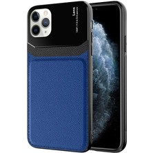 Kilifone - iPhone 11 Pro Max - Kılıf ​deri Görünümlü Parlak Mika Tasarımlı Emiks Kapak