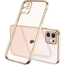 noktaks - Apple iPhone 11 - Kılıf Kenarı Dik Ve Renkli Mat Gbox Kapak - Gümüş